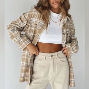Princess Polly Mila Flannel Shirt/Jacket